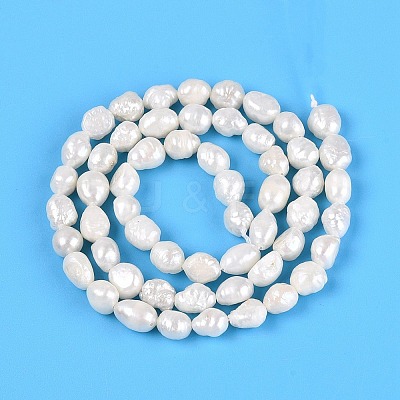 Natural Baroque Keshi Pearl Beads Strands PEAR-N031-01E-1