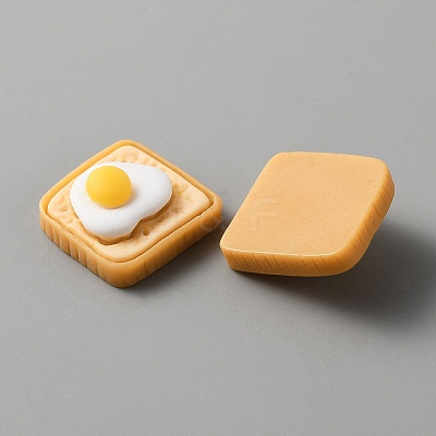 Opaque Resin Cabochons CRES-WH0010-035H-1