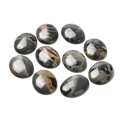 Natural Dendritic Jasper Cabochons X-G-F608-02A-01-1