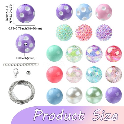 DIY Bubblegum Bracelet Pendant Decoration Making Kit MACR-CJC0010-01B-1