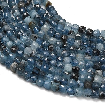 Gradient Color Natural Devil Blue Aquamarine Beads Strands G-NH0072-C01-01-1