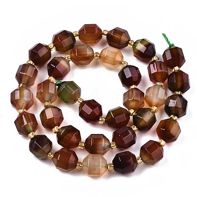 Natural Agate Beads Strands G-T131-82B-12-1