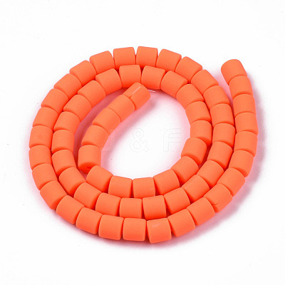 Handmade Polymer Clay Bead Strands CLAY-ZX006-01O-1