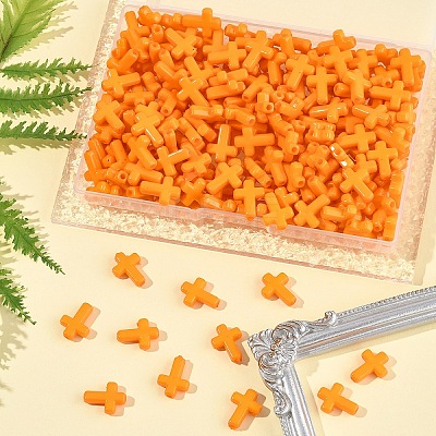 200Pcs Opaque Acrylic Beads SACR-FS0001-39A-1