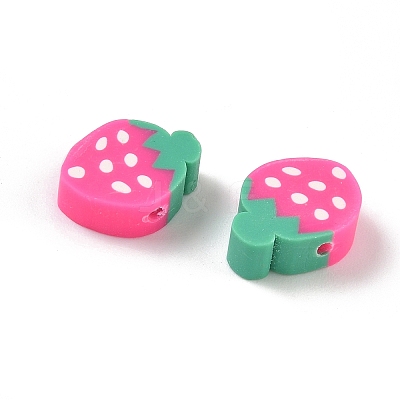 Fruit & Vegetable Theme Handmade Polymer Clay Beads CLAY-F006-02C-1