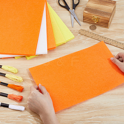 20 Sheets 5 Colors Square Felt Fabric DIY-CY0003-35B-1