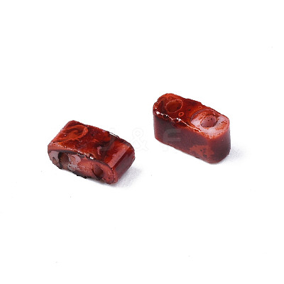 2-Hole Opaque Glass Seed Beads SEED-N004-002-A02-1