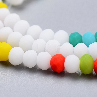 Faceted Glass Beads Strands GLAA-F106-B-F10-1