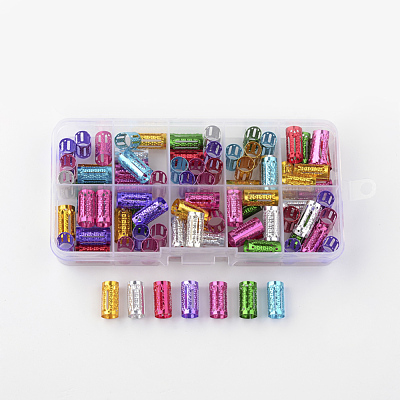 Aluminum Dreadlocks Beads Hair Decoration ALUM-R008-02-B-1