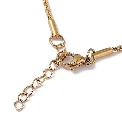 Ion Plating(IP) 304 Stainless Steel Bone Rope Chain Bracelet for Women BJEW-I311-01A-G-1