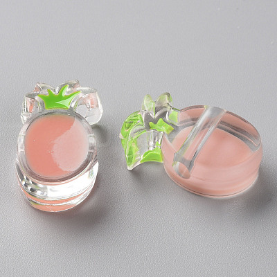 Transparent Enamel Acrylic Beads TACR-S155-002C-1