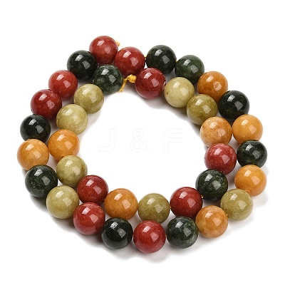 Natural White Jade Beads Strands G-Z097-A01-10mm-B-1