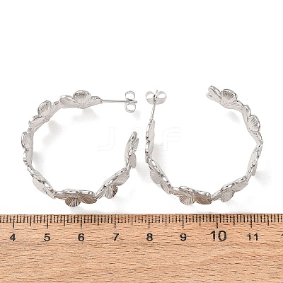 Women's 304 Stainless Steel Stud Earrings SA-CBA4160-25P-1