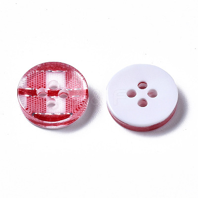 Resin Buttons X-BUTT-N017-01E-1