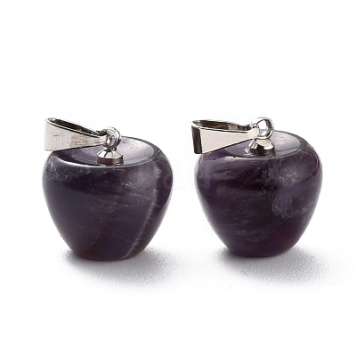 Natural Amethyst Pendants G-Z022-01S-1