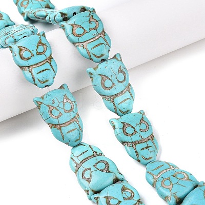 Synthetic Turquoise Beads Strands UNKW-T001-16-1