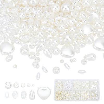 689Pcs 10 Style Imitated Pearl Acrylic Beads OACR-PH0001-71-1