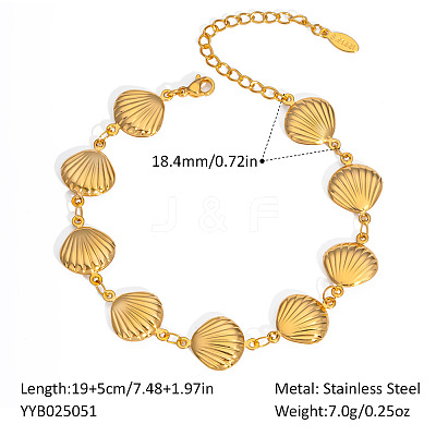 Stainless Steel Link Bracelets for Women RL7382-3-1