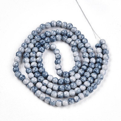 Baking Paint Glass Beads Strands DGLA-N003-6mm-C07-1