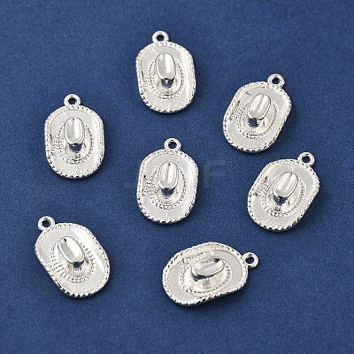 Tibetan Style Alloy Hat Pendants TIBEP-1023-S-FF-1