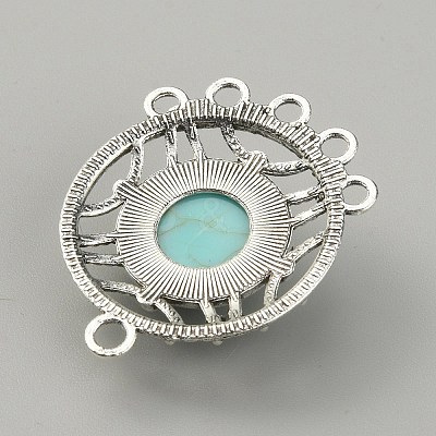 Synthetic Turquoise Chandelier Component Links FIND-TAC0011-49A-AS-1
