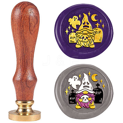 Halloween Wax Seal Stamp Set AJEW-WH0208-1320-1