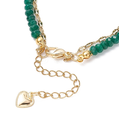 Natural Malaysia Jade Multi-strand Bracelets BJEW-JB12439-02-1