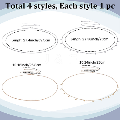 2 Sets 2 Colors Iron Waist Body Chain AJEW-GF0011-04-1