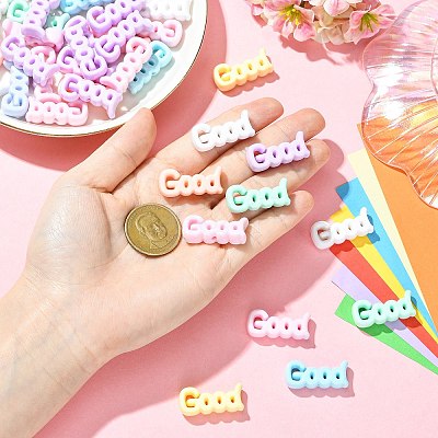 Opaque Acrylic Beads SACR-CJC0001-35-1