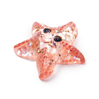 Marine Organism Theme Resin Cabochons RESI-Q010-01E-1