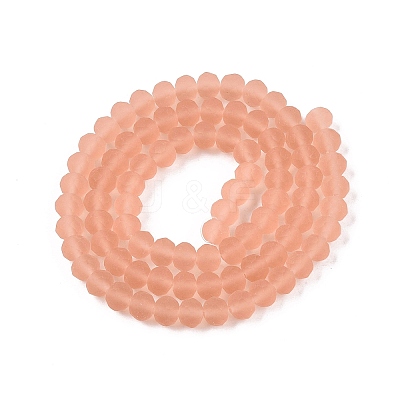 Transparent Glass Beads Strands EGLA-A044-T6mm-MD21-1