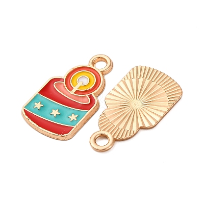 Christmas Alloy Enamel Pendants ENAM-K080-01D-G-1
