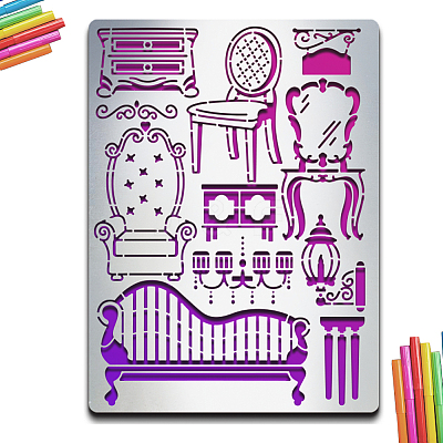 Stainless Steel Metal Cutting Dies Stencils DIY-WH0289-063-1