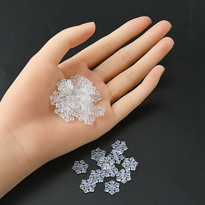 Transparent Acrylic Beads OACR-YW0001-68-1
