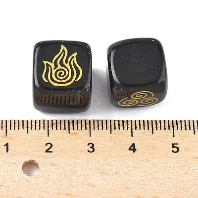 4Pcs 4 Styles Natural Obsidian Display Decorations G-F786-03A-07-1