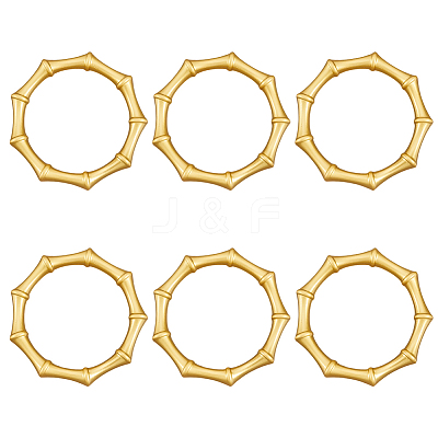 6Pcs Alloy Napkin Rings AJEW-CP0009-05G-1