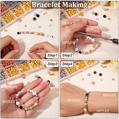 DIY ABS Plastic & Polymer Clay & CBB Beads Jewelry Making Finding Kits DIY-WH20010-20B-1