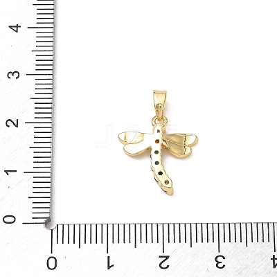 Brass Micro Pave Colorful Cubic Zirconia Pendants LS-CU-CBA5CBE-02G-1