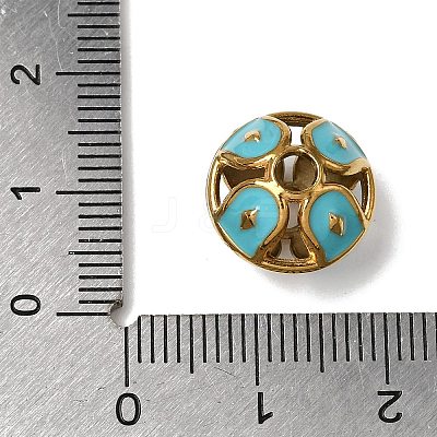 304 Stainless Steel Enamel Beads SA-CBA9422-01G-04-1
