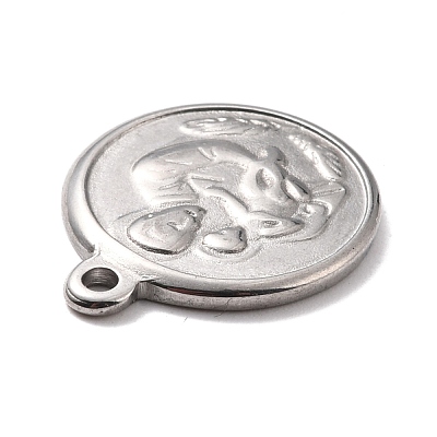 Non-Tarnish 304 Stainless Steel Pendants STAS-B024-24P-1