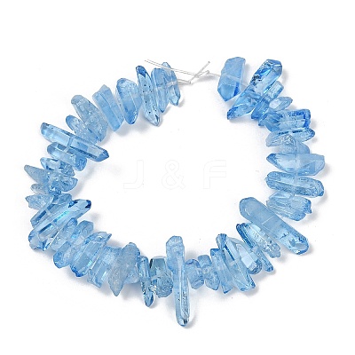 Natural Quartz Crystal Points Beads Strands G-K181-B06-01-1