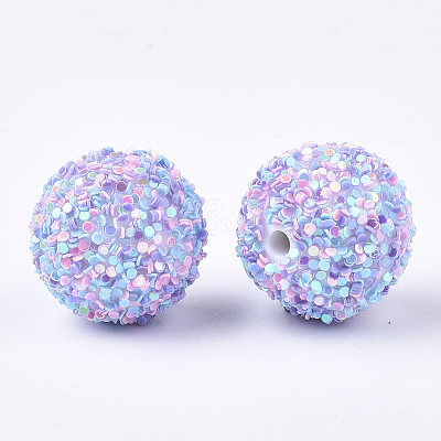 Acrylic Beads SACR-T345-01B-16-1