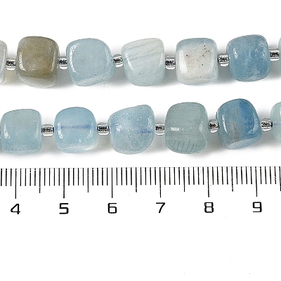 Natural Aquamarine Beads Strands G-A254-A01-02-1