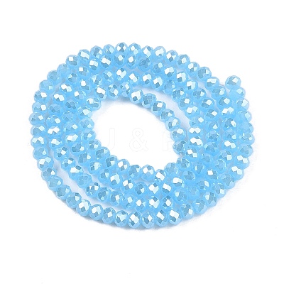 Electroplate Glass Beads Strands EGLA-A044-J2mm-A04-1
