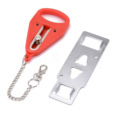 2Pcs Plastic with Metal Portable Door Lock Home Security FIND-AR0001-18A-1