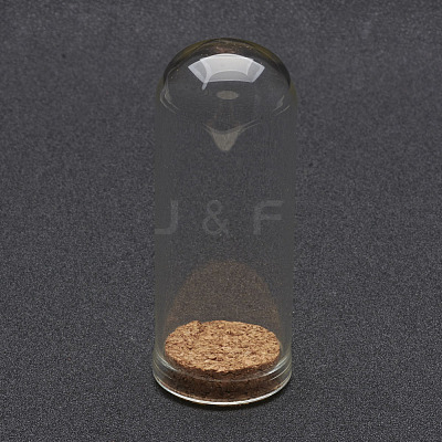 Glass Dome Cloche Cover X-AJEW-P043-L-1