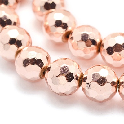 Electroplate Non-magnetic Synthetic Hematite Beads Strands G-L485-02A-LRG-1