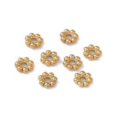 Ion Plating(IP) 304 Stainless Steel Daisy Spacer Beads STAS-G291-01A-G-1
