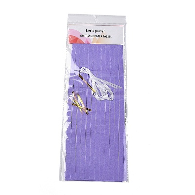 DIY Tissue Paper Tassel Kits DIY-A007-A05-1