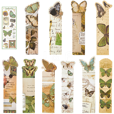 2Sets 20Pcs Paper Bookmarks AJEW-SP0002-21B-1